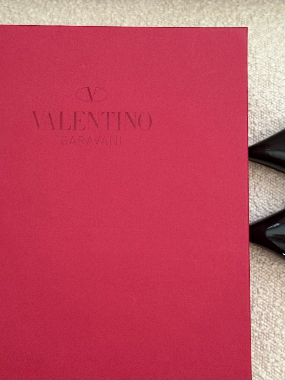 Valentino Roman Stud Heels in Black 38.5 with box